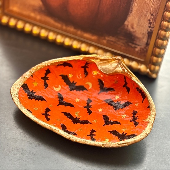 Halloween Bats 🦇 Découpage Clamshell - Handmade - Picture 5 of 5